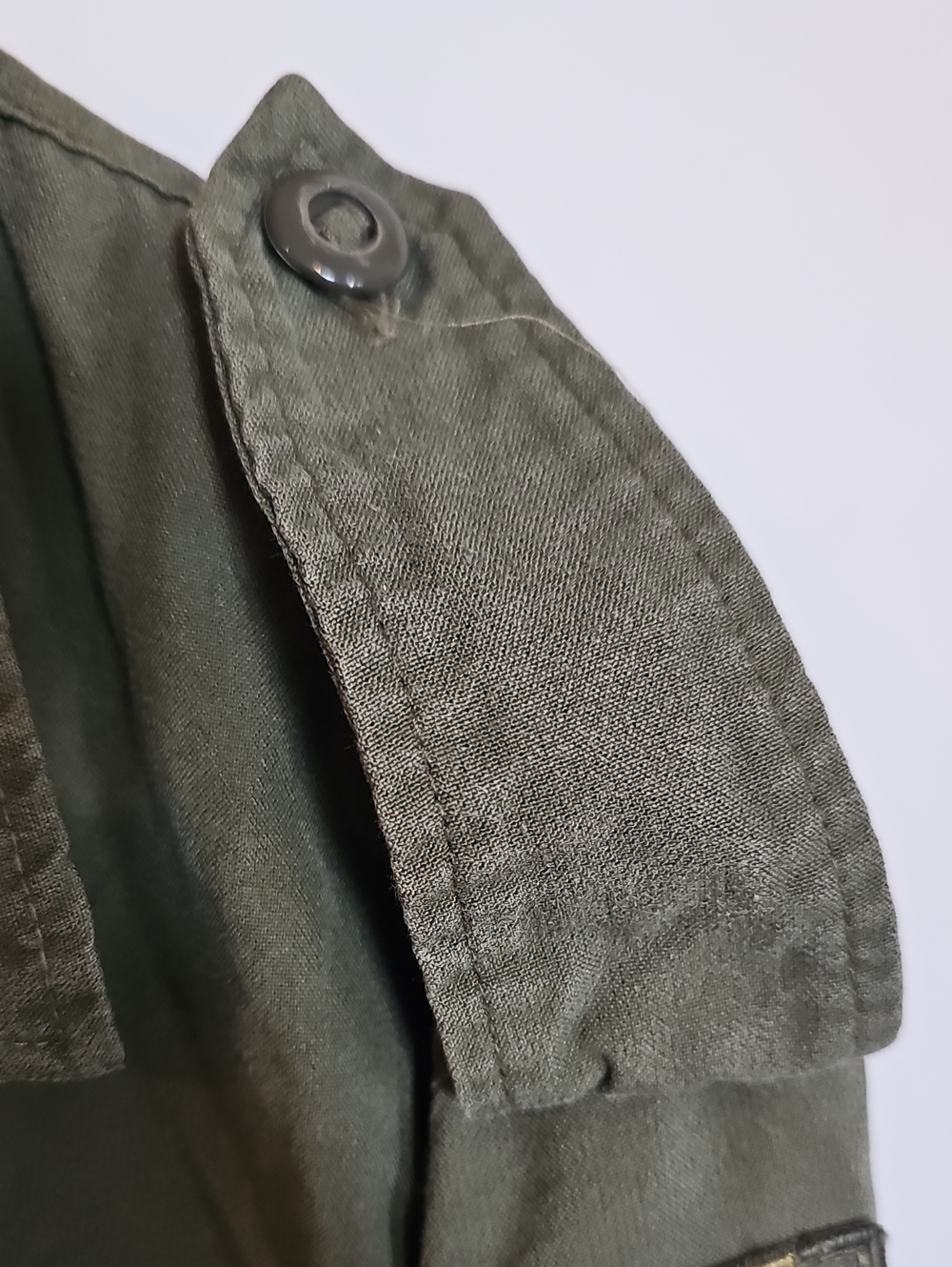 Men's Olive Green Military Field Jacket - Picture 5 of 12